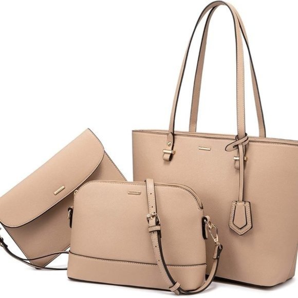 New  3pcs Purse Set   Handbags for Women Shoulder Bags Tote Satchel - Picture 1 of 16